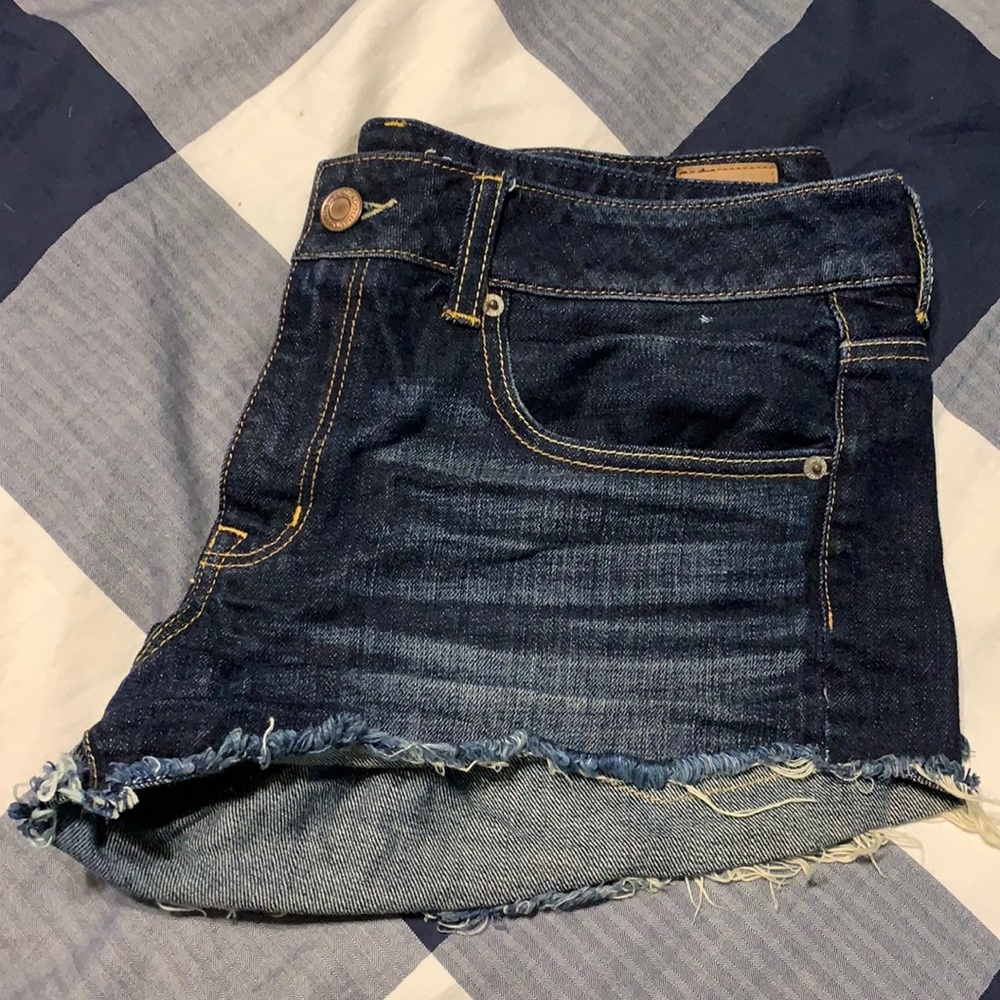 Cutoff Dark Wash AE Jean Shorts